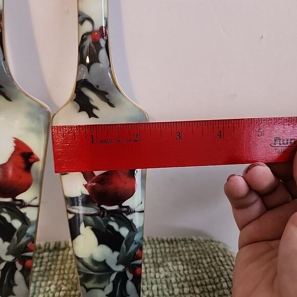 2 Hautman Brothers Collections Cardinal Pie/Cake Server Christmas Holidays - Picture 3 of 6